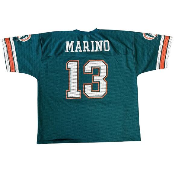 Other - Vintage 90s Dan Marino Adult Jersey XL Miami Dolphins 13 Logo 7 USA Made